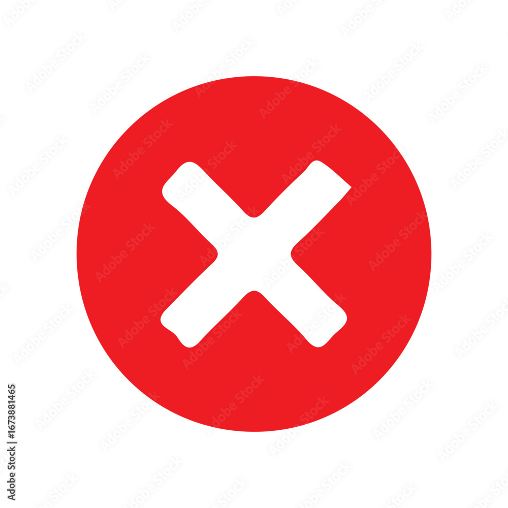 Fototapeta premium red cross button