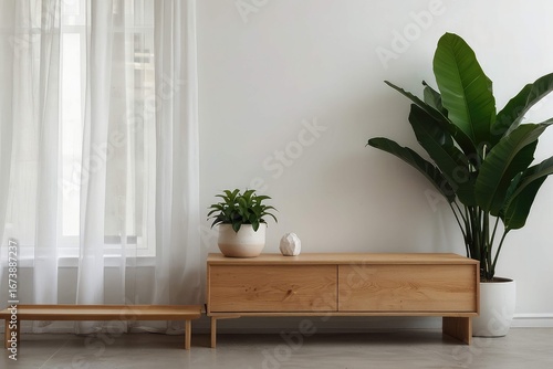 modern living room with white chair in the interior design