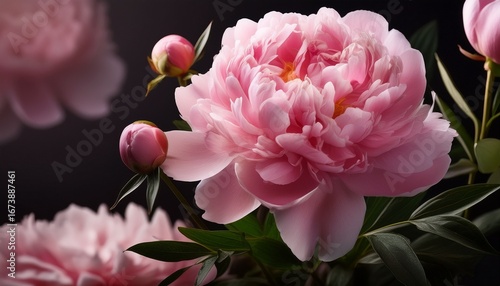 double rose pink peony agnes mary kelway lactiflora