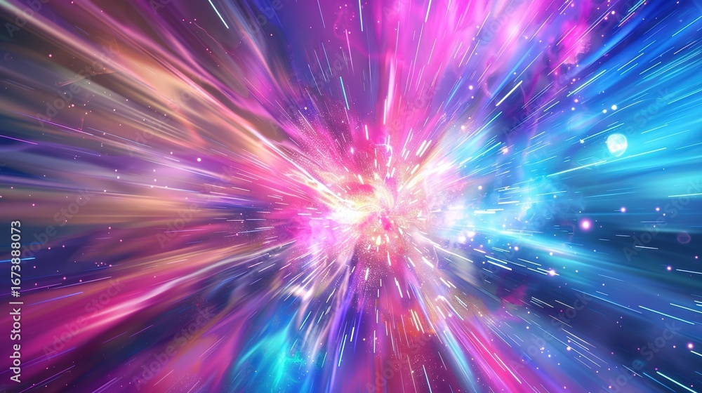 Fototapeta premium Cosmic Radiation: Origins, Types, and Impacts on Space Missions, Astronaut Health, and Earth’s Atmospheric Shielding – Exploring Detection and Mitigation Strategies