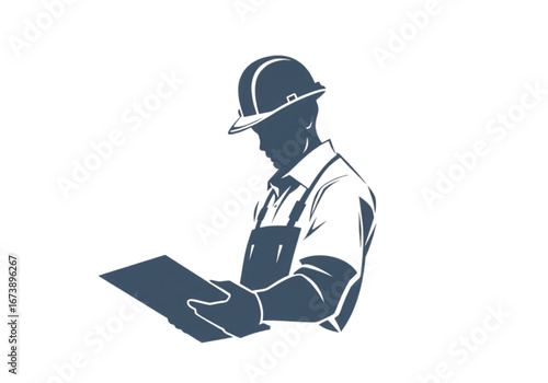 A Strong New Vector Silhouette of a Worker Man, Depicting a Professional and Reliable Figure with a Transparent Background for Easy Use.