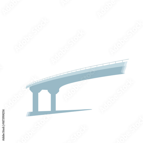 A simple highway overpass silhouette
