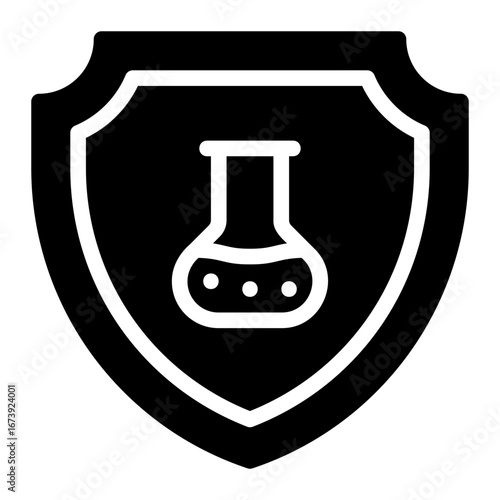 reactive substance glyph icon