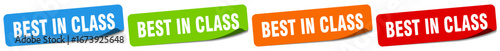 best in class sticker. best in class sticker set on white background