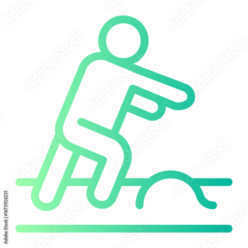 stumble gradient icon