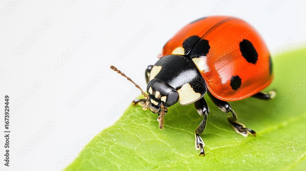 Fototapeta premium Ladybug on a leaf