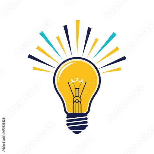 Bright idea sparks innovation and creativity with vibrant light burst, inspiring new concepts