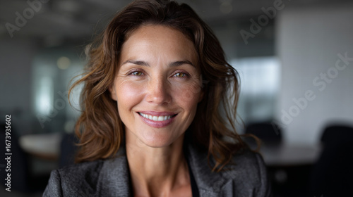 Happy businesswoman smiling at the camera. Free Download Happy businesswoman smiling at the camera. - GFXLoad