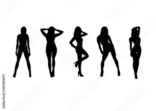 silhouettes of women