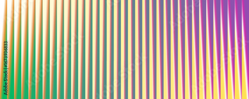 Glossy ribbed gradient with purple, vibrant yellow, and electric green tones. A sleek futuristic vibe with refracted glass texture and luminous movement. Vector EPS10