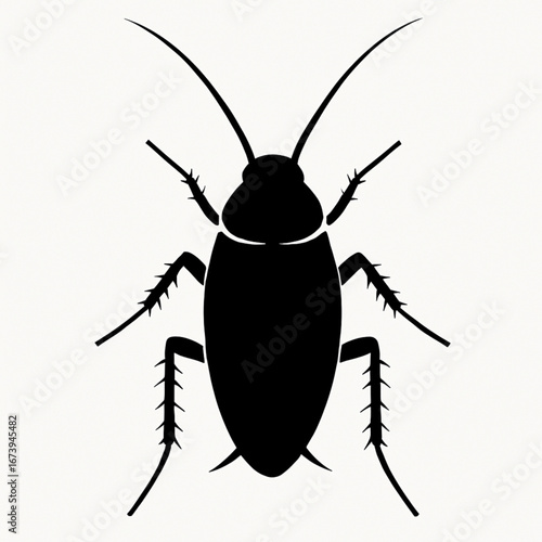 Cockroach Bug Insect Silhouette Pest