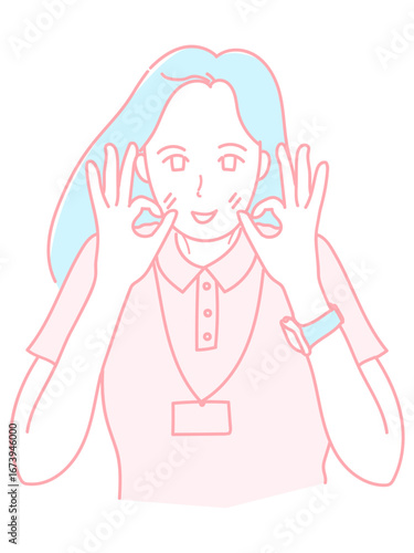 女性　イラスト