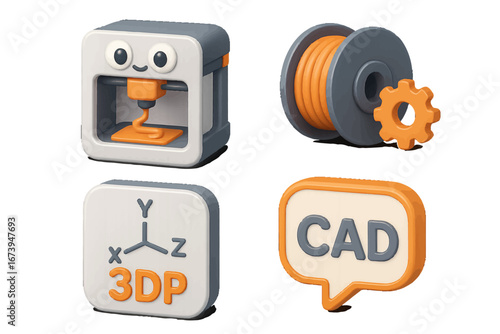 Creative tools for 3D printing and CAD design in a playful style