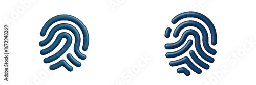 Creative vector illustration of fingerprint variations for design use