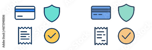 Free Download Credit card security icons for financial transactions and protection - GFXLoad
