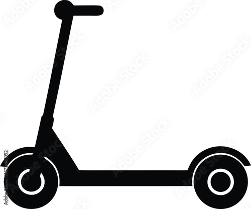 Segway scooter icon Segway scooter silhouette vector