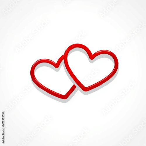 Intertwined Hearts Symbolizing Love and Connection

