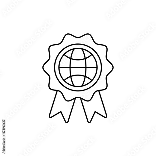 iso standards icon outline editable stroke line drawing eps