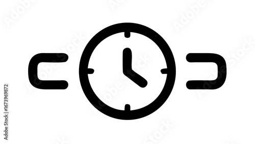 Clock Hands Silhouette time hour