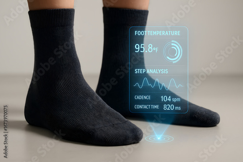 Smart Sock Technology Display