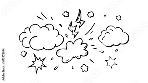 Comic Book Speech Bubbles dialogue box thought bubble