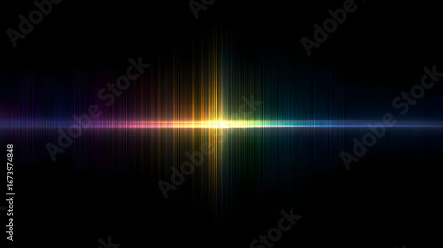 Minimalist abstract background with subtle light streaks and spectral gradients hinting at ai and hyperspectral data