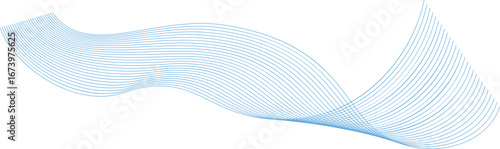 Abstract Blue Line Wave Background. Modern abstract design with flowing curved blue lines forming wave patterns. Perfect for digital backgrounds, presentations, posters and contemporary graphic 