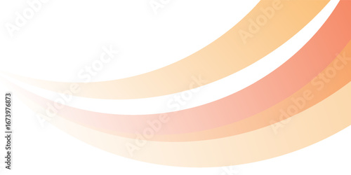 Abstract rotating orange curve background, vector illustration