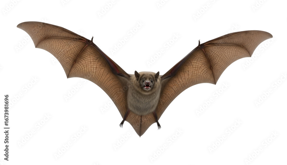 Fototapeta premium Flying Bat Isolated Transparent PNG