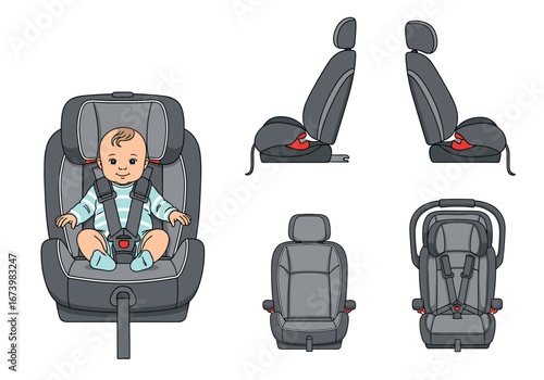 Essential child safety harness system for secure vehicle travel protection providing comfort and reliability for infants and toddlers