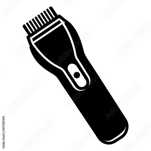 Modern Electric Hair Clipper Icon Vector Art for Grooming and Barber Designs