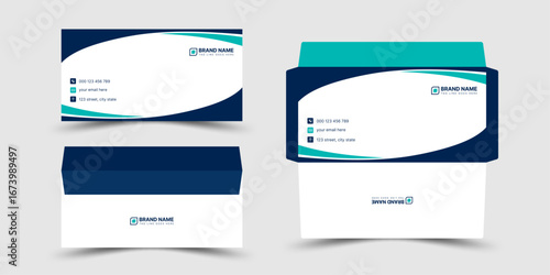 Creative modern envelope design, minimalist and professional stationery template