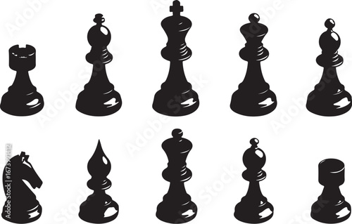 Classic Chess Emblem with Laurel Wreath"