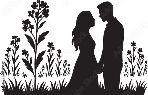 Love story in the mustard flower garden.  সরিষা ফুলের বাগানে প্রেমের গল্প