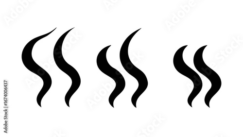 Abstract wavy steam wisps vapor smoke
