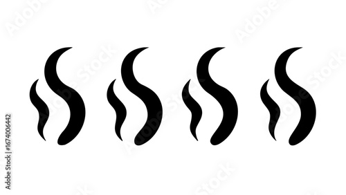 Abstract swirling wisps of steam vapor smoke