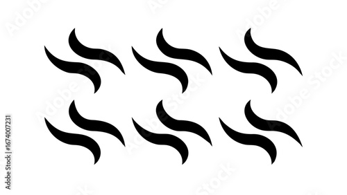 Swirling Black Smoke Wisps abstract