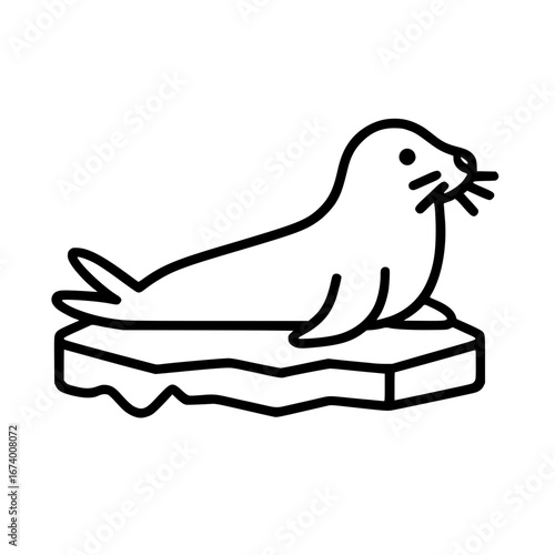 Seal Vector Icon Illustration
