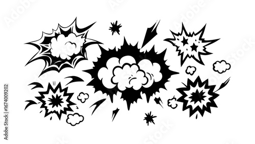 Exploding Fireworks Bursting in the Night Sky explosion celebration