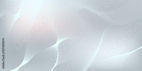 Premium background design with white line pattern (texture) in luxury pastel colour. Abstract horizontal vector template for business banner, formal backdrop, prestigious voucher, luxe invite