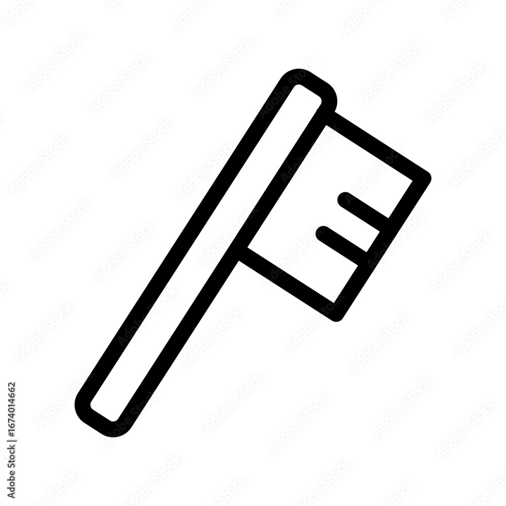 Fototapeta premium Tooth Brush line icon