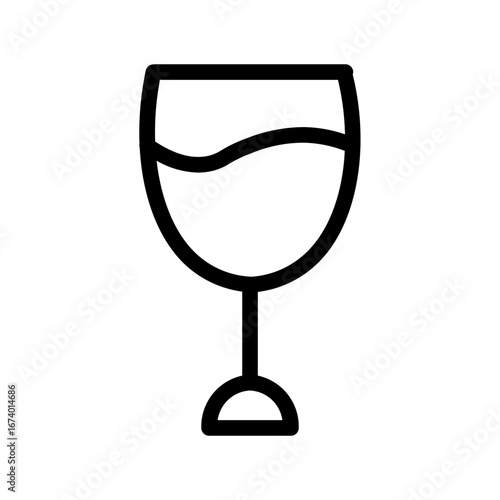 wine line icon