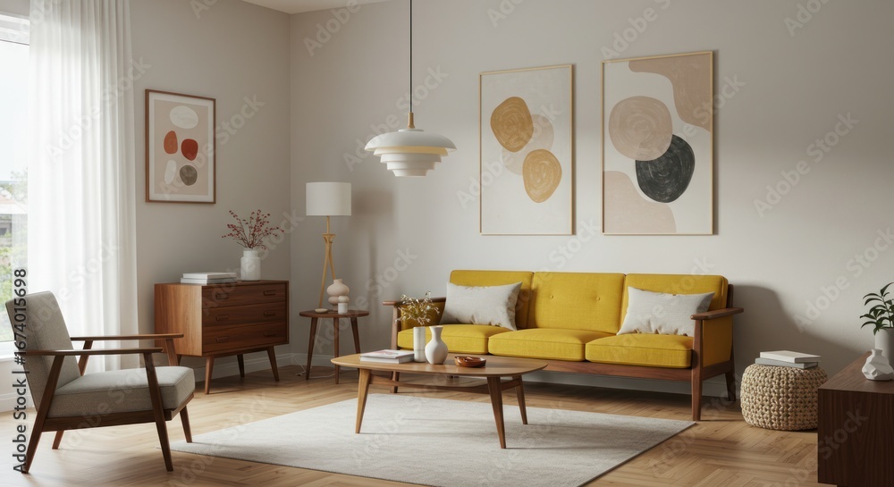 Obraz premium Modern living room interior design