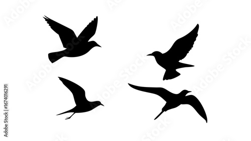 Minimalist Black Silhouette of a Dog with a Bone vector