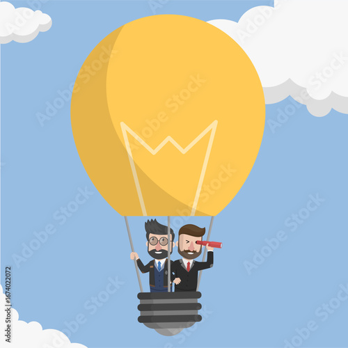 Business man with beard as Arabic business man vector illustration design