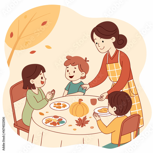 Gather and give thanks autumn celebration design