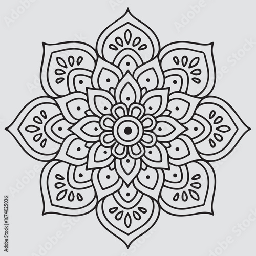 abstract flower vector illustration