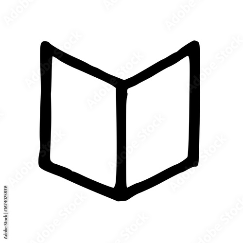 book reading library school books icon vector doodle hand drawn drawing line art pages 