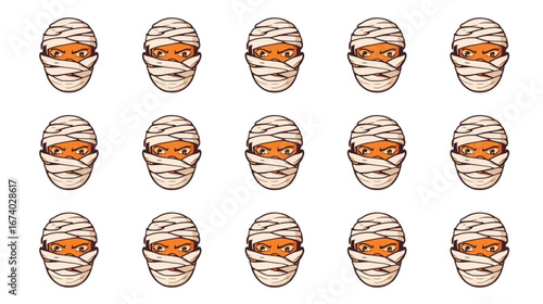 Man with skull mask and white t-shirt, pointing fingers at camera, celebrating Halloween, on orange background. Concept of celebration, day of the dead, all saints day and carnival.