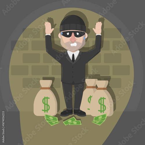 Business man with beard as Arabic business man vector illustration design